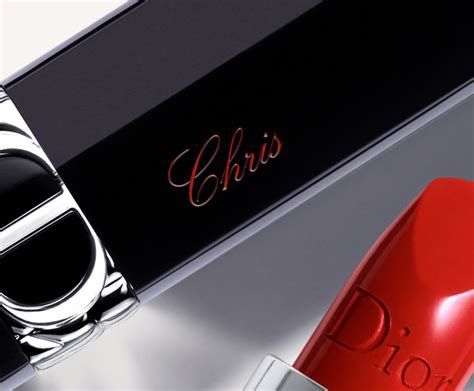 dior lipstick engraving